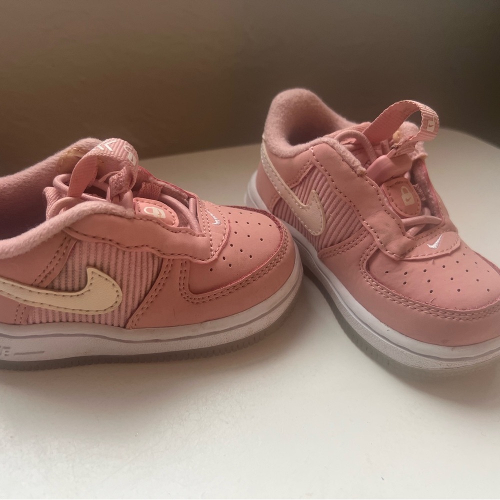 Nike Kids Force 1 Pink Sneakers - 5C